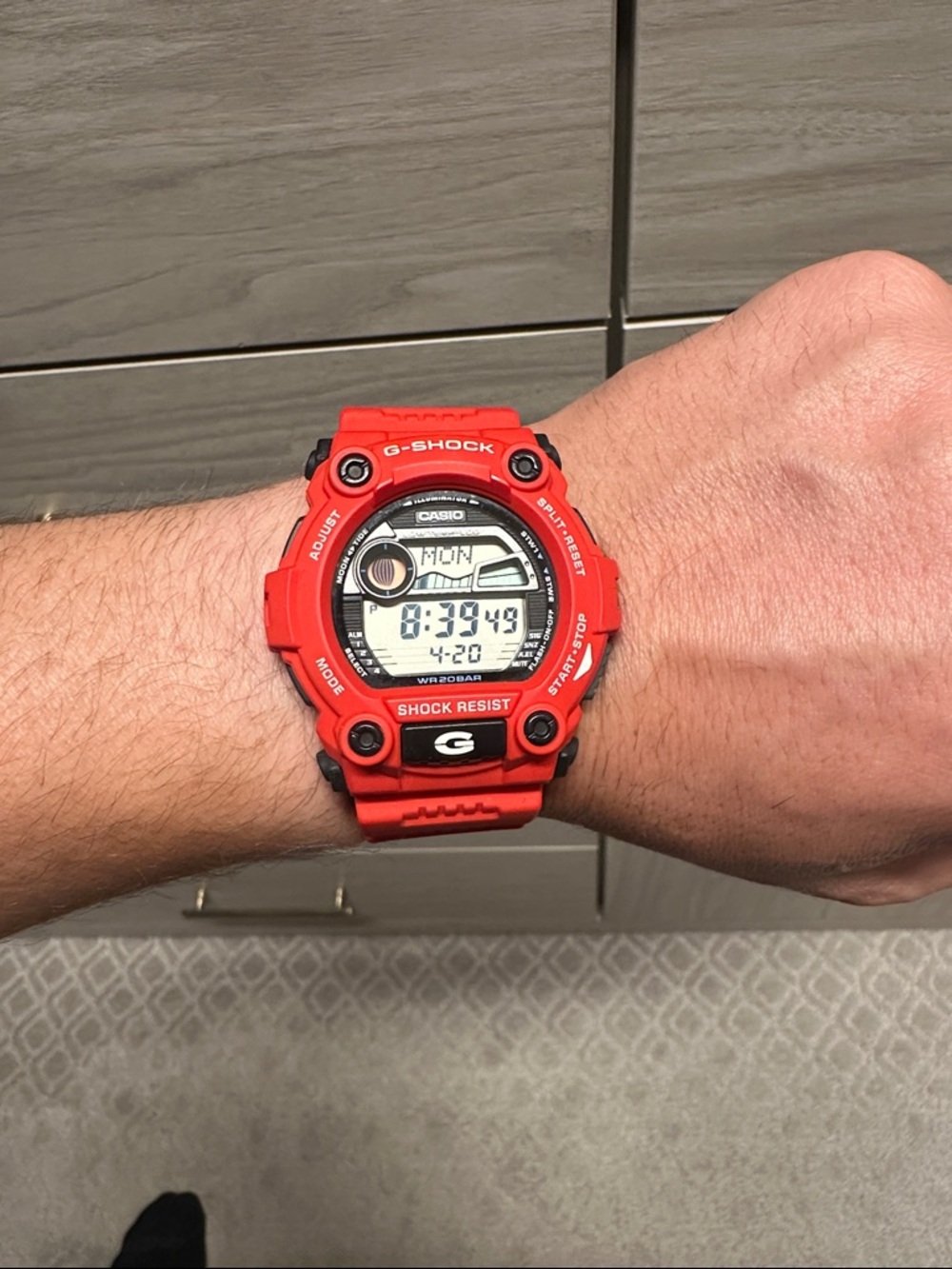 Casio G-Shock Red Digital Resin Sport Watch